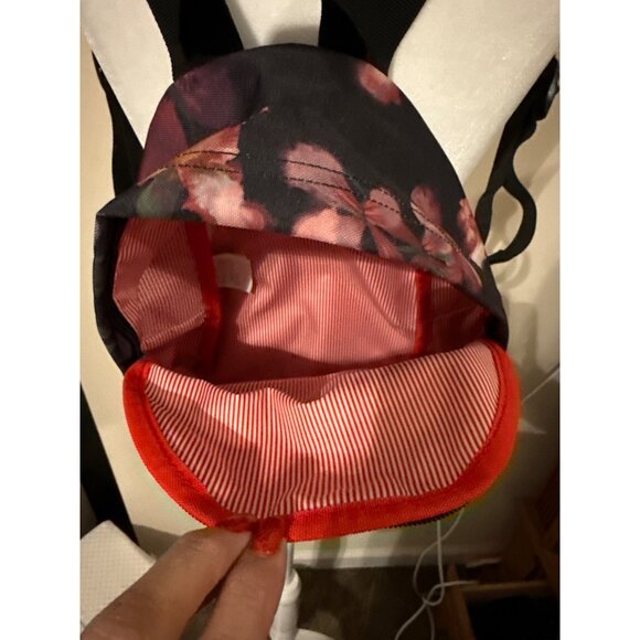 Herschel Supply Co. Classic Mini Black Backpack Iris Watercolor Flower Print NWO - Picture 4 of 12